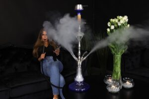 Edelstahl Shisha mit 4 Anschlüssen