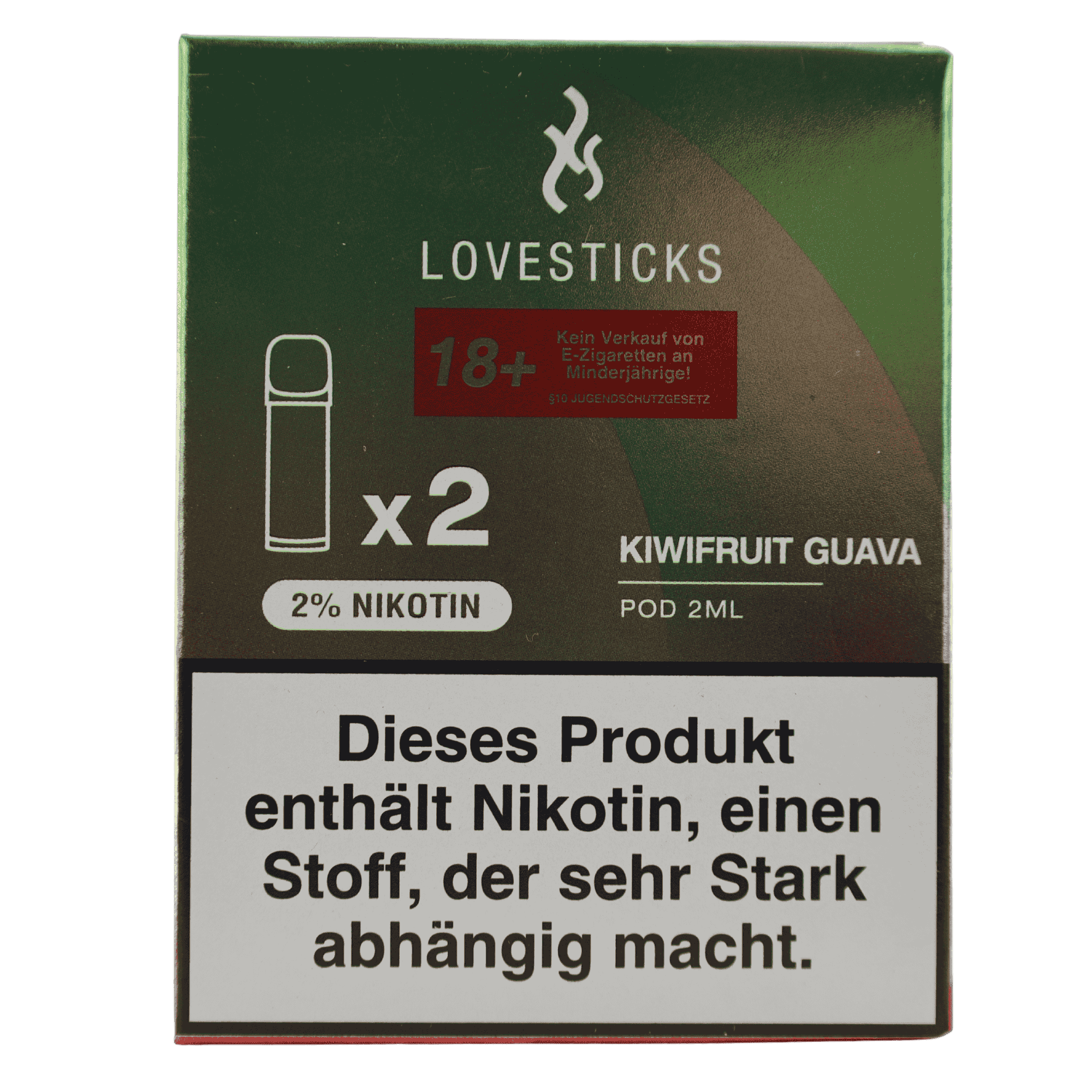 Lovesticks - Luva Pod - Kiwifruit Guava (2 Stück)