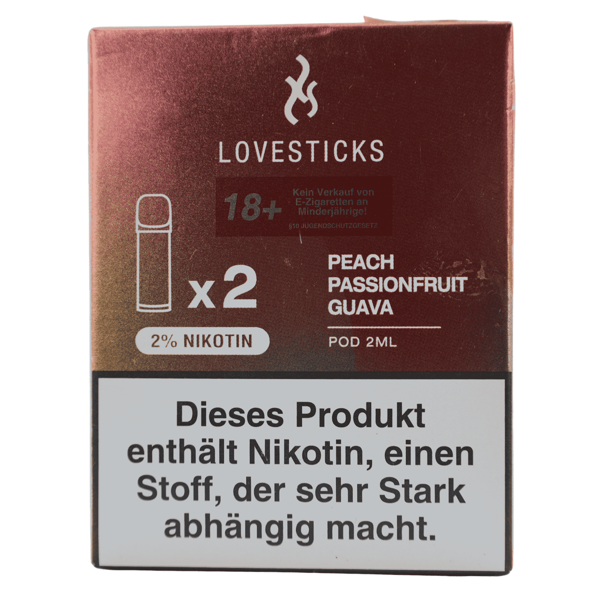 Lovesticks - Luva Pod - Peach Passionfruit Guava (2 Stück)