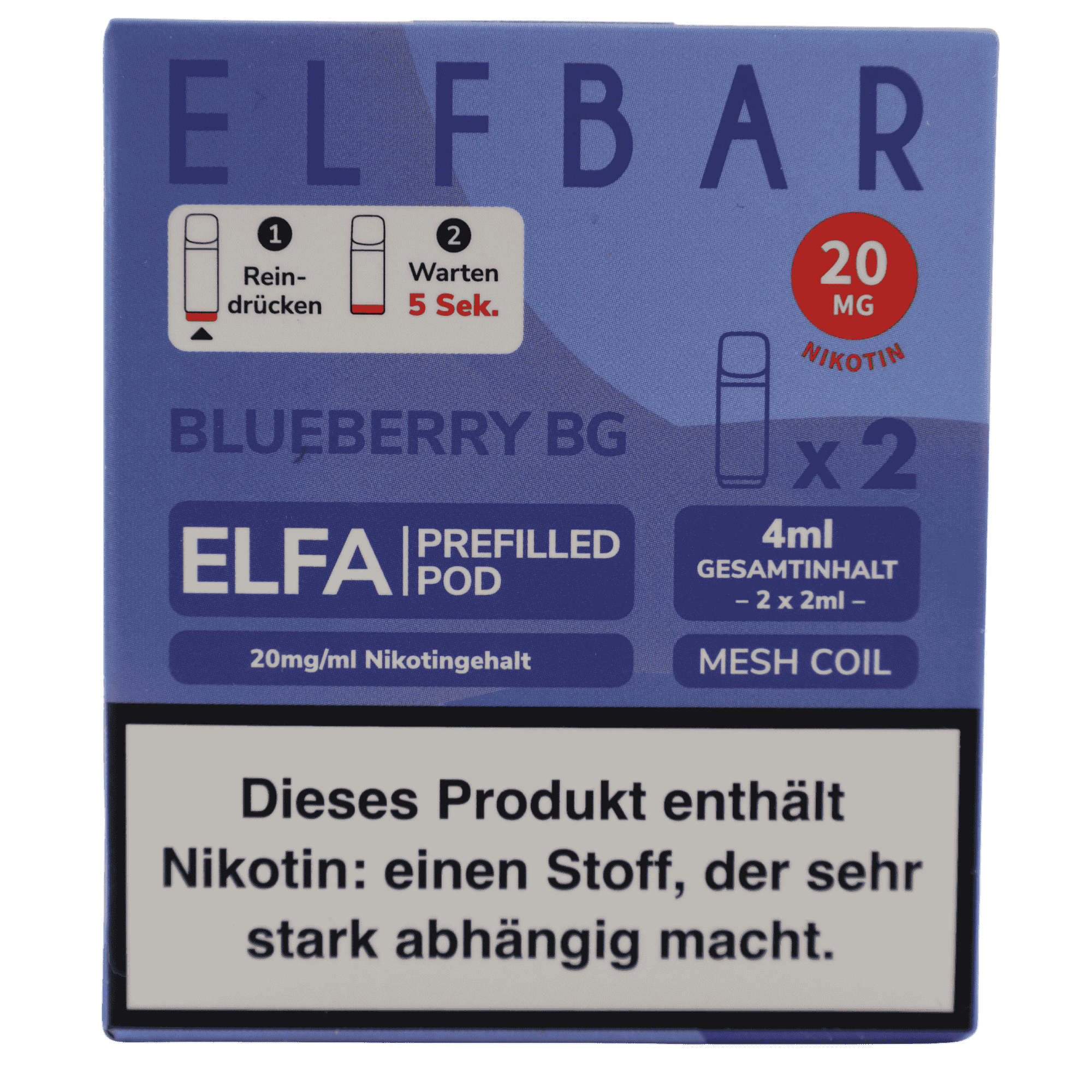 Elfbar - Elfa Pod - Blueberry BG (2 Stück)