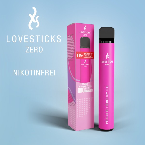 Lovestick Zero - 800 Puffs Peach Blueberry Ice