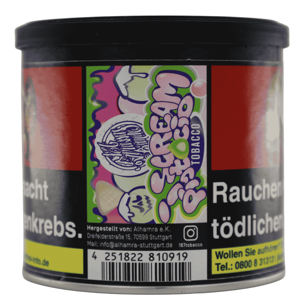 187 Strassenbande Tabak - Scream Pistacio 200g