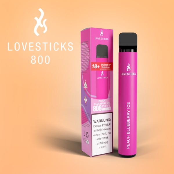 Lovestick - 800 Puffs Peach Blueberry Ice