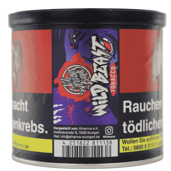 187 Strassenbande Tabak - Wild Beast 200g
