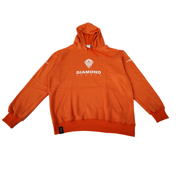 Diamond Hookah Hoodie Orange