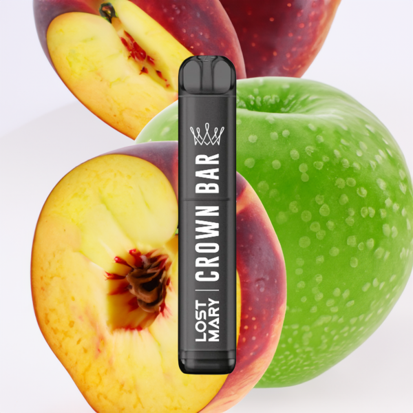 Crown Bar 20mg - Peach Green Apple 600 Puffs